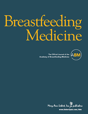 Breastfeeding Medicine Journal cover image