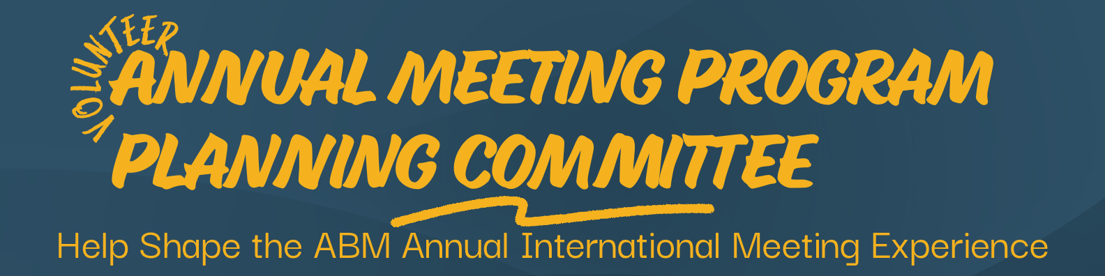banner with words annual meeting program planning committee
